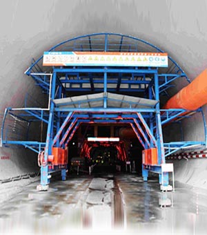 Tunnel concrete maintenance formwork